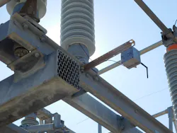 A close-up view of a substation A close-up view of a substation