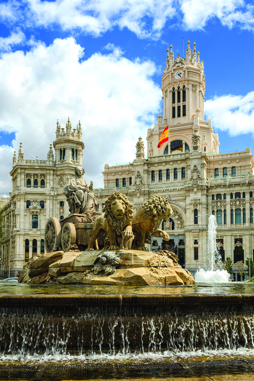 The Plaza de Cibeles square at Madrid