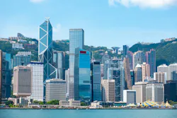 A view of Victoria Harbor in Hong Kong A view of Victoria Harbor in Hong Kong