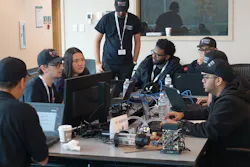 The St. John’s University team prepares to compete at ORNL during the December 2018 CyberForce event The St. John’s University team prepares to compete at ORNL during the December 2018 CyberForce event