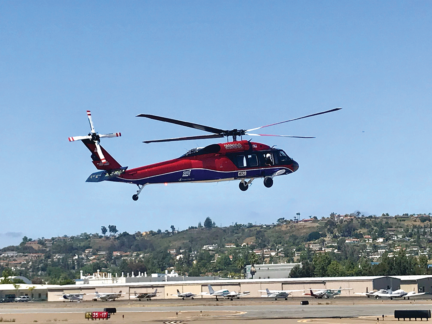 SDG&E’s H145 aircraft.