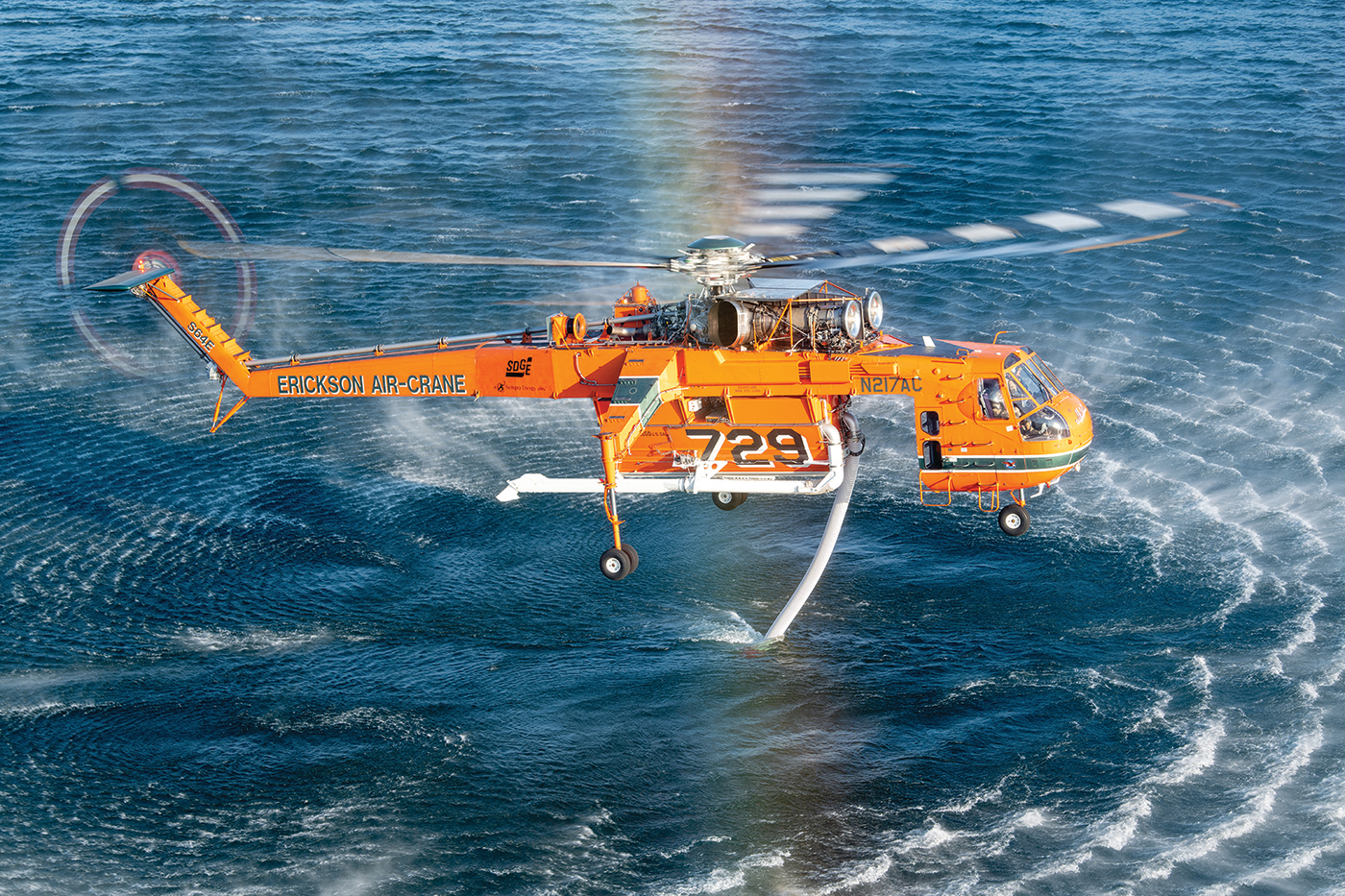 The Aircrane in action.