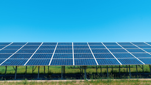 Solar panels at William O'Brien State Park near Marine on St. Croix, Minnesota.