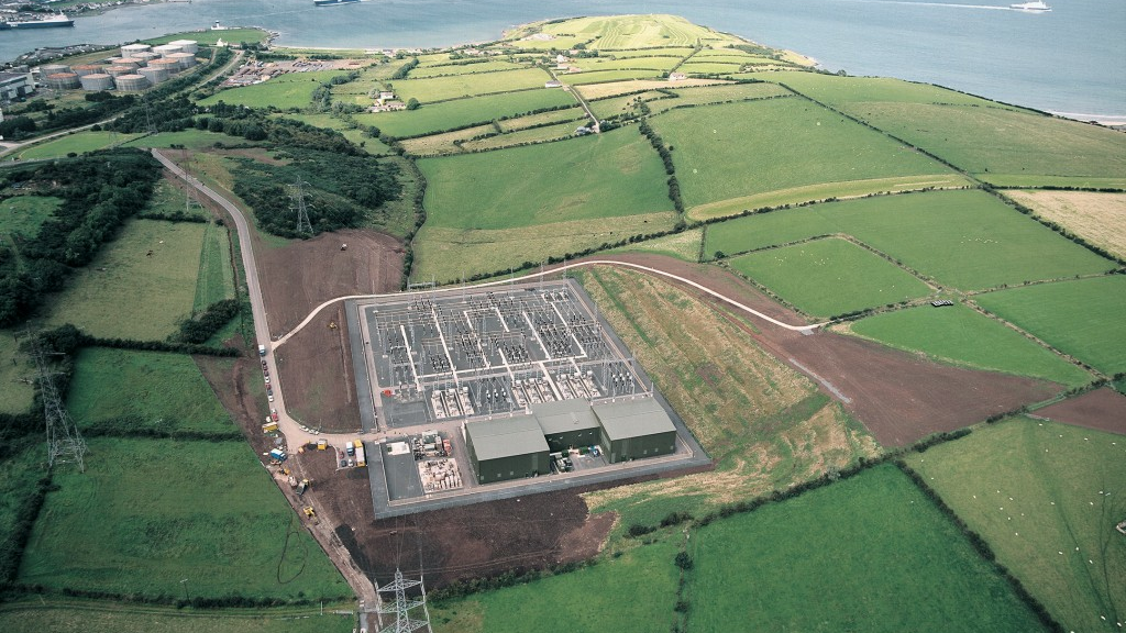 HVDC converter station in Ballycronan More, Northern Ireland.