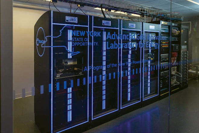 Advanced grid innovation lab for energy data center room.