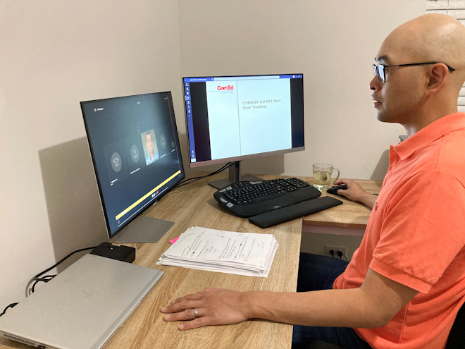 ComEd DER engineer enhances professional and technical skills at home through remote learning.