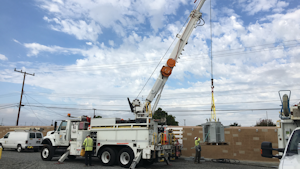 Isolation transformers being installed to limit ground fault current for ignition testing.