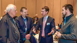 Eric Eriksen shares a message with peers at a Alaska State Conference as the acting president. Eric Eriksen shares a message with peers at a Alaska State Conference as the acting president.