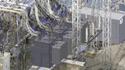 Integration of 3-D scan and proposed 3-D CAD model of transformers, low side bus and conductors to check form, fit and clearance issues. Integration of 3-D scan and proposed 3-D CAD model of transformers, low side bus and conductors to check form, fit and clearance issues.