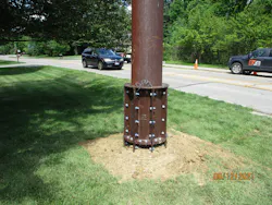 Completed install with minimal impact to surrounding property. Completed install with minimal impact to surrounding property.