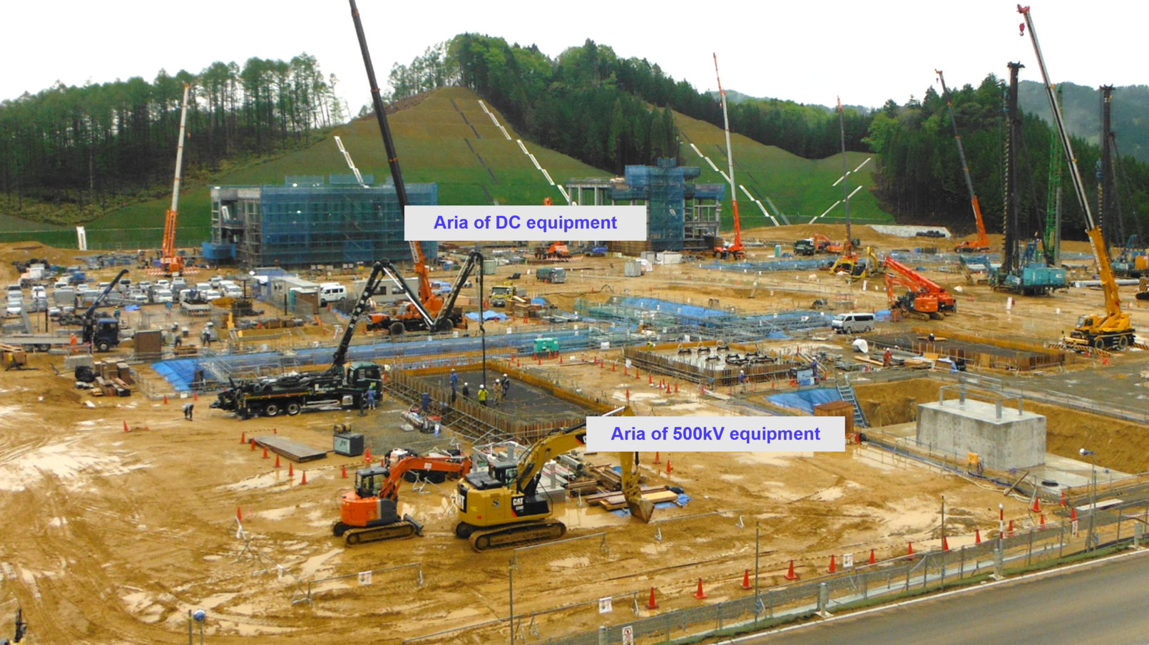 The site during construction.