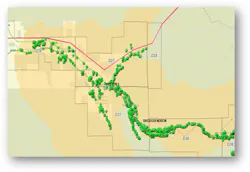 PGE vegetation management developed its own ArcGIS Collector application in house. PGE vegetation management developed its own ArcGIS Collector application in house.