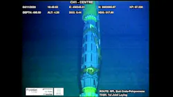 Field rigid joint installed at 485 m (1591 ft) on Crete-Peloponnese Interconnector. Field rigid joint installed at 485 m (1591 ft) on Crete-Peloponnese Interconnector.