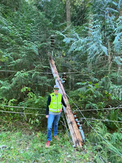 Author Alex Konopka surveys damage from the 2020 wind storm. Author Alex Konopka surveys damage from the 2020 wind storm.
