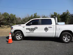 Loggers Unlimited company vegetation management supervisor truck. Loggers Unlimited company vegetation management supervisor truck.
