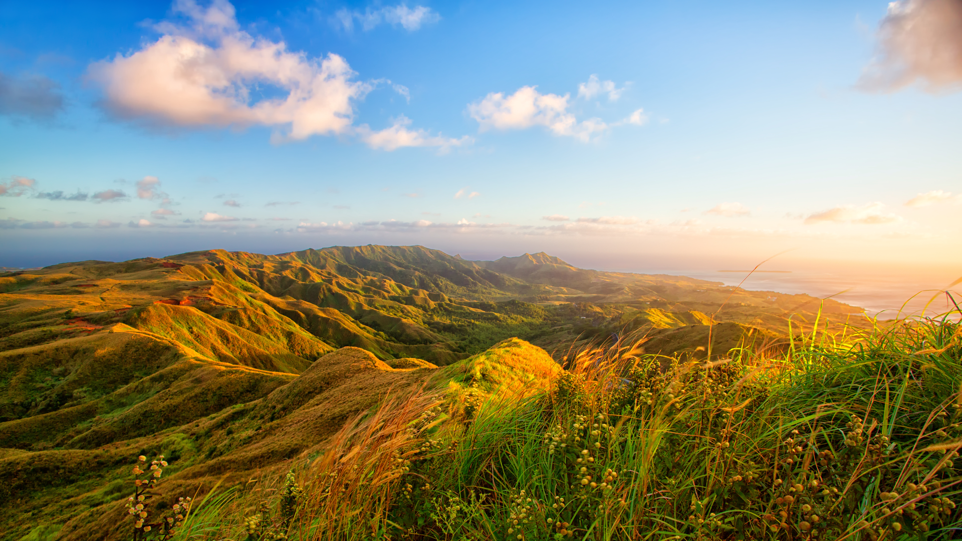 Landscape of Guam, a U.S. island territory in Micronesia.