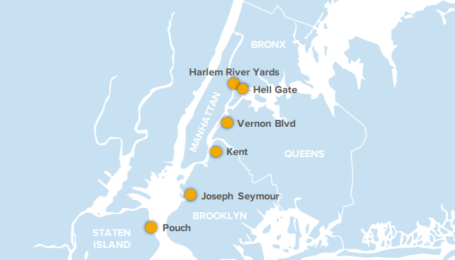 Locations of the small power plants involved in the project.