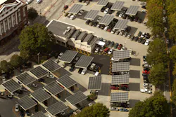 A solar powered parking lot in downtown Atlanta, the largest metro area in Georgia Power’s service territory. A solar powered parking lot in downtown Atlanta, the largest metro area in Georgia Power’s service territory.