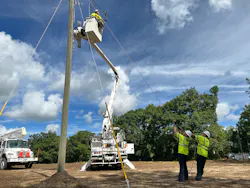 JOEMC workers putting distribution line equipment into place. Ensuring compliance with OSHA standards protects both employees and the organization. JOEMC workers putting distribution line equipment into place. Ensuring compliance with OSHA standards protects both employees and the organization.