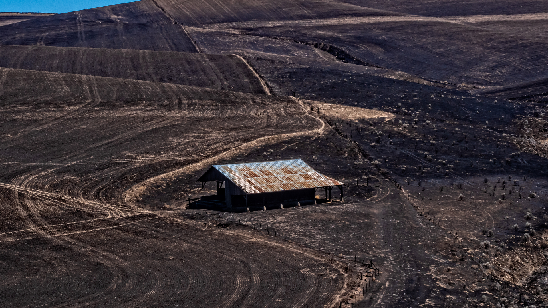 A wildfire sparked by a substation destroyed some $12 million in agricultural products near Dufur, Oregon in three days.