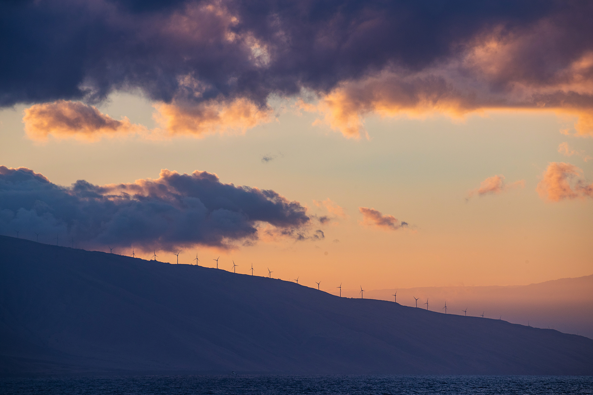 A wind farm on Maui.