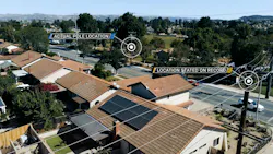 One goal that SCE had was to accurately associate photos with their corresponding real-world coordinates to derive a structure’s true GPS location. One goal that SCE had was to accurately associate photos with their corresponding real-world coordinates to derive a structure’s true GPS location.