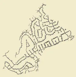 Simplified representation of feeder topology used for simulation. Simplified representation of feeder topology used for simulation.