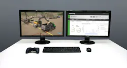 Intellia instructor desktop with drone view. Intellia instructor desktop with drone view.