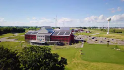 Rooftop solar and distributed wind systems at CROPP Cooperative in Monroe, WI. Rooftop solar and distributed wind systems at CROPP Cooperative in Monroe, WI.