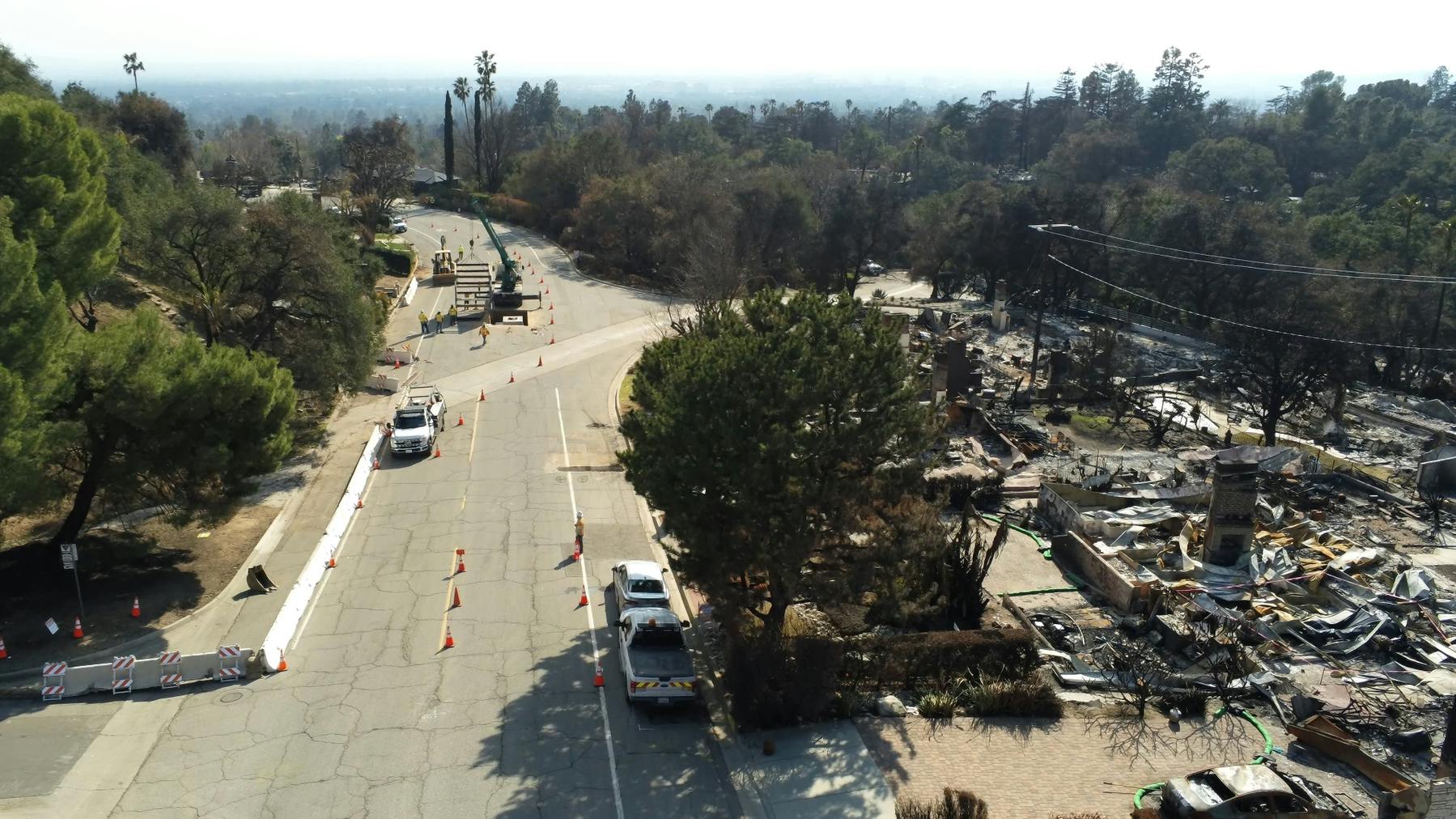 drone view of altadena