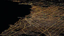 aerial view of grid aerial view of grid