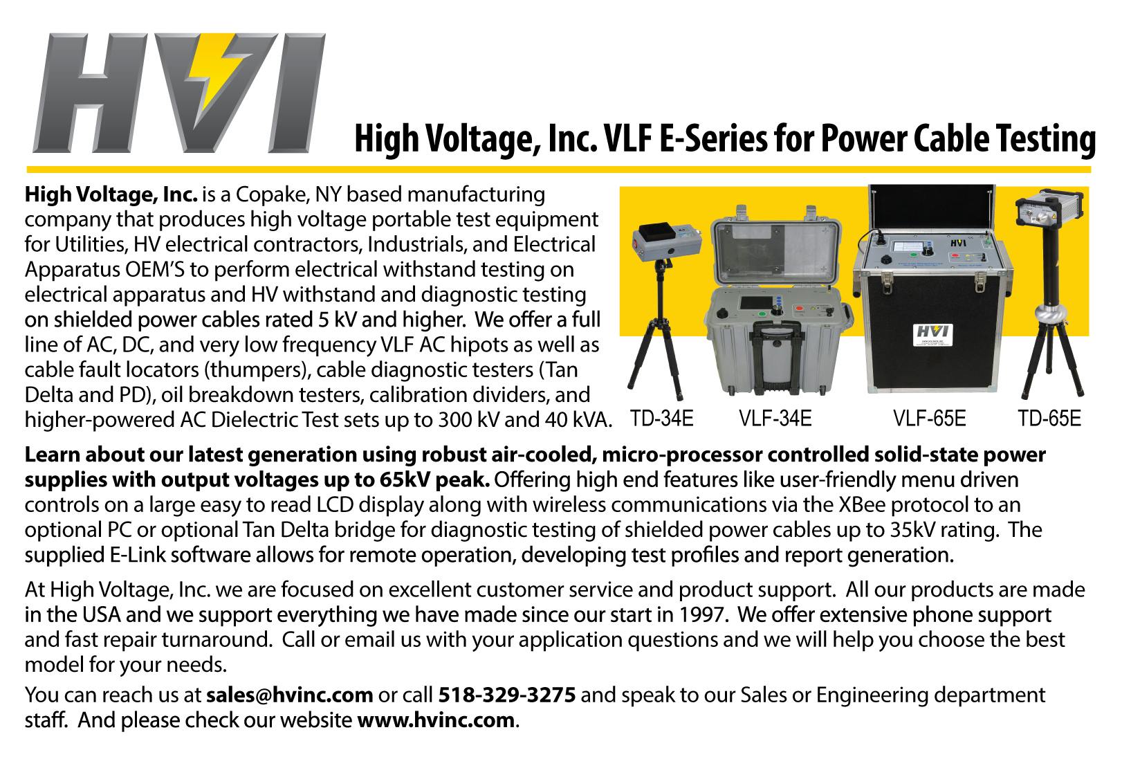HVI VLF E-Series