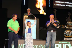 The winner of the 1st Step Apprentice division in the Kids Lineman Rodeo was Adda Thomas, who earned a championship belt during the awards banquet. The winner of the 1st Step Apprentice division in the Kids Lineman Rodeo was Adda Thomas, who earned a championship belt during the awards banquet.