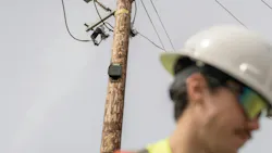 Gridscope from Gridware affixed to a power pole Gridscope from Gridware affixed to a power pole