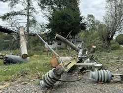 Hurricane Helene damaged infrastructure In Hickory, North Carolina. Hurricane Helene damaged infrastructure In Hickory, North Carolina.