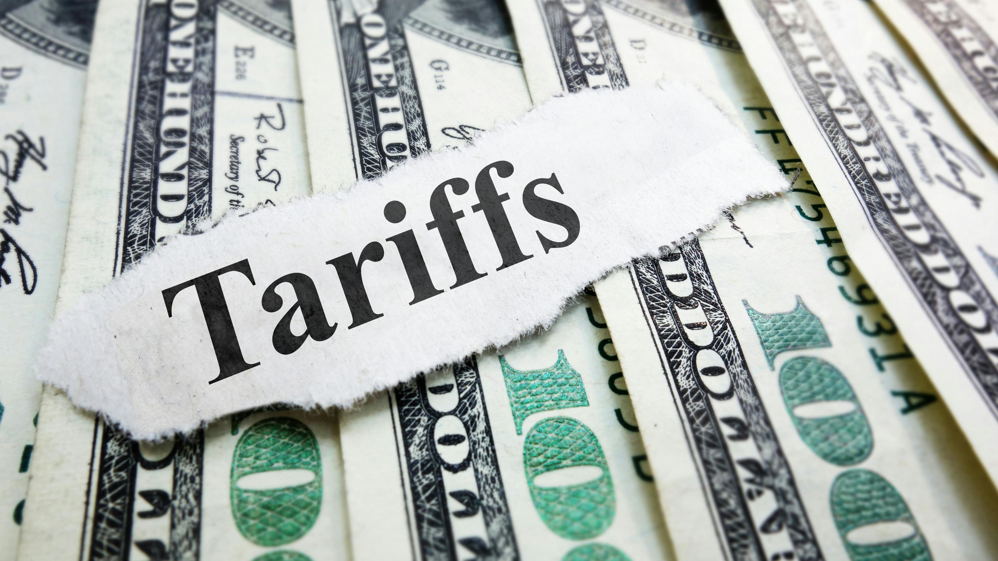 money with tariff word