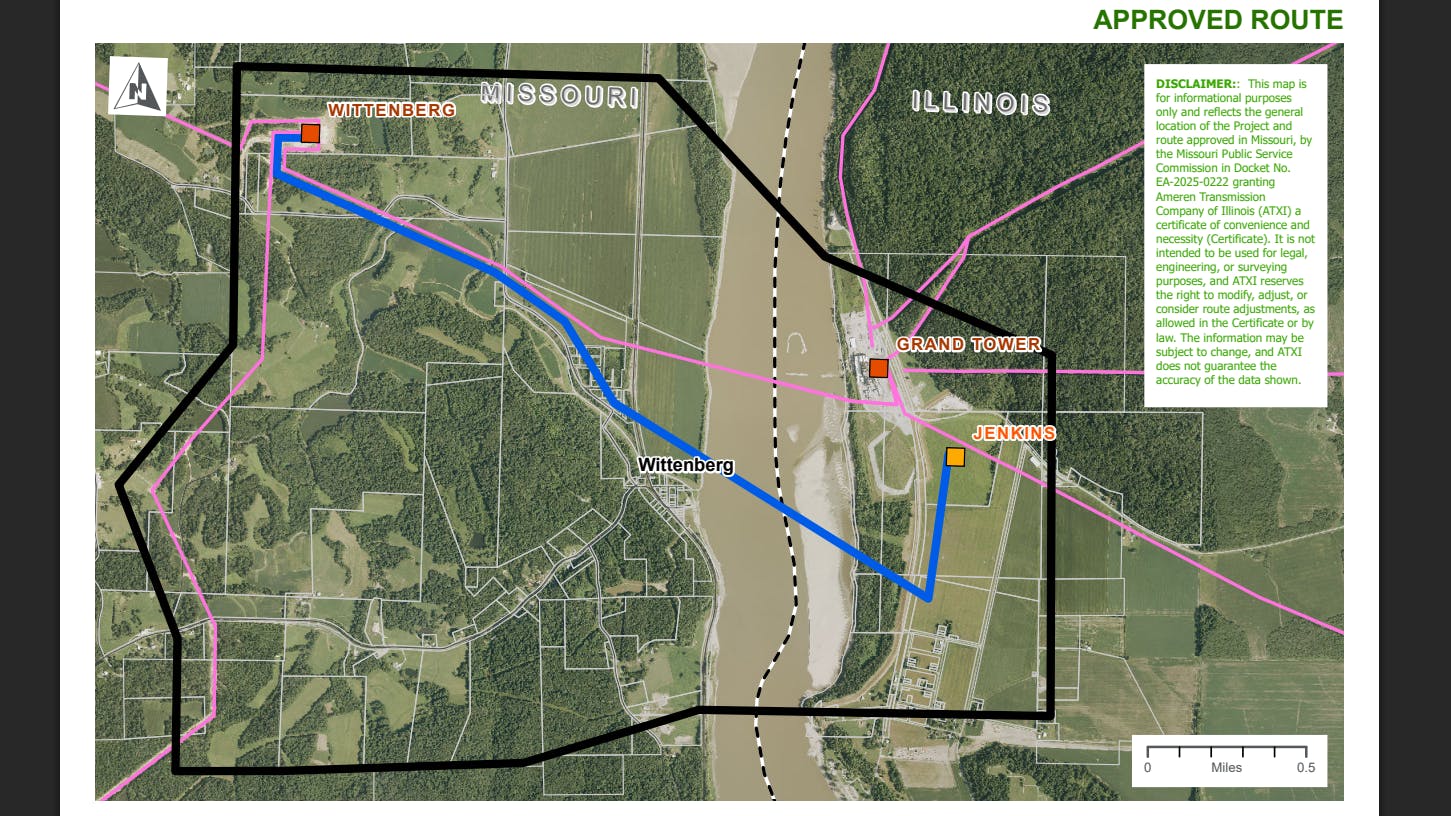 Final approved route.