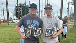 Tom Jeffers won the Milwaukee Tool package in the raffle drawing in the T&D World booth at the 2025 International Lineman’s Expo. Tom Jeffers won the Milwaukee Tool package in the raffle drawing in the T&D World booth at the 2025 International Lineman’s Expo.