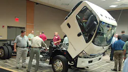 The Hino 195h a hybrid diesel electric Class 5 truck will be arriving early next year The Hino 195h a hybrid diesel electric Class 5 truck will be arriving early next year