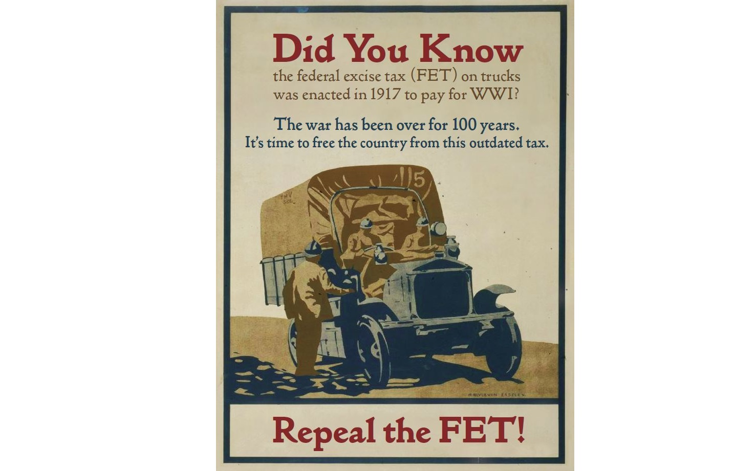 FET repeal poster