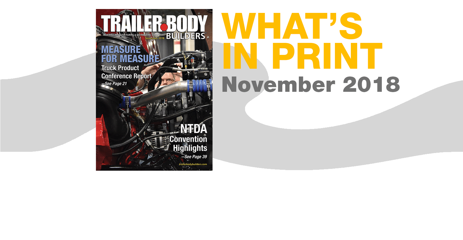 Trailer/Body Builders November 2018 cover