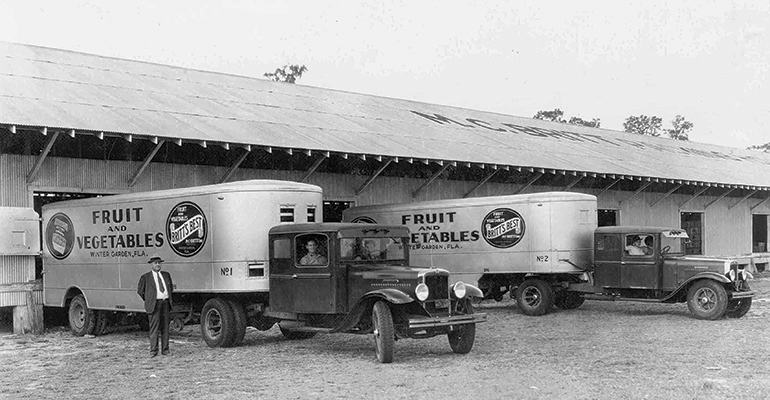 Early refrigerated trailers made longdistance shipping of fruits and vegetables possible