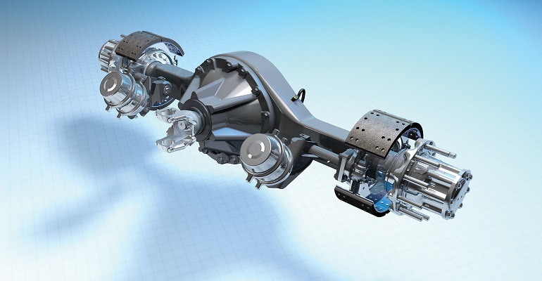 Spicer 35K fire-rescue single axle