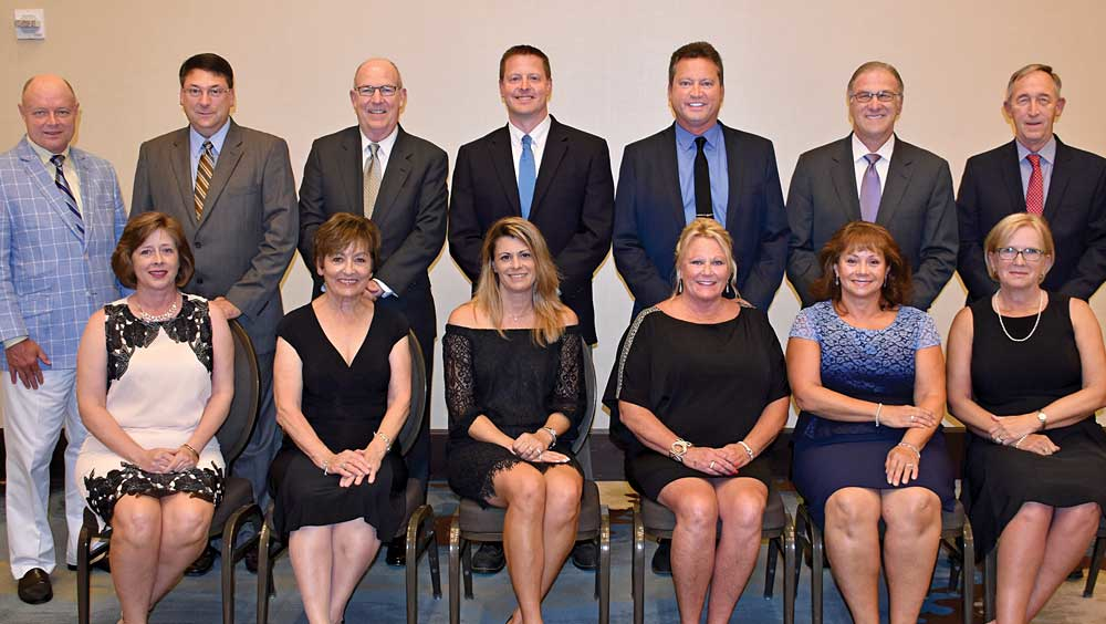 The 20172018 TTMA executive committee and their wives Gary Smith Kentucky Trailer Dan and Theresa Giles Fontaine Trailer Company Menno and Karen Eby M H Eby Inc Bob and Heather Wahlin Stoughton Trailers LLC Dale and JoAnn Jones Timpte Inc Dick and Hilda Giromini Wabash National Corporation Lloyd and Yvonne Elias LodeKing Industries