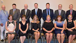 The 20172018 TTMA executive committee and their wives Gary Smith Kentucky Trailer Dan and Theresa Giles Fontaine Trailer Company Menno and Karen Eby M H Eby Inc Bob and Heather Wahlin Stoughton Trailers LLC Dale and JoAnn Jones Timpte Inc Dick and Hilda Giromini Wabash National Corporation Lloyd and Yvonne Elias LodeKing Industries The 20172018 TTMA executive committee and their wives Gary Smith Kentucky Trailer Dan and Theresa Giles Fontaine Trailer Company Menno and Karen Eby M H Eby Inc Bob and Heather Wahlin Stoughton Trailers LLC Dale and JoAnn Jones Timpte Inc Dick and Hilda Giromini Wabash National Corporation Lloyd and Yvonne Elias LodeKing Industries