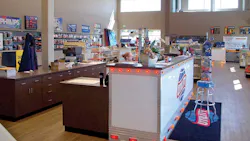 A spacious parts showroom is one of the focal points of the new Utility Trailer Sales of Oregon branch in Redmond OR A spacious parts showroom is one of the focal points of the new Utility Trailer Sales of Oregon branch in Redmond OR