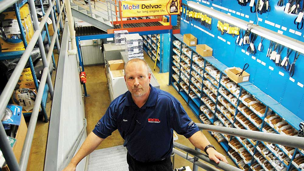 Excel Truck Grouprsquos Chester Virginia location has condensed two locations into this one expanded its parts warehouse and showroom and tripled its part sales Shown is Ryan Brooks parts manager