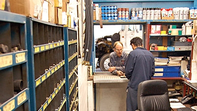 Interface between parts and service