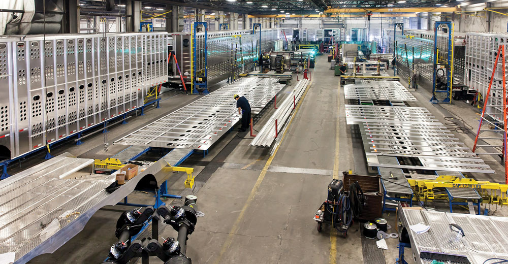 Trailer production at Merritt Trailers now has 50000 square feet of additional plant space now that Merritt Aluminum Products has moved into its own plant