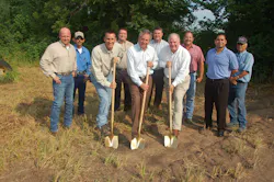 Breaking ground for the new Travis Body amp Trailer plant expansion are Jason Backs vicepresident of production C K Bud Hughes president and CEO and Doug Gwin CFO Also shown are Johnny Wilkerson Ricardo Pruneda Chris Wisnieski Troy Fischer Gerald Mullican Xavier Torres and Billy Martinez Breaking ground for the new Travis Body amp Trailer plant expansion are Jason Backs vicepresident of production C K Bud Hughes president and CEO and Doug Gwin CFO Also shown are Johnny Wilkerson Ricardo Pruneda Chris Wisnieski Troy Fischer Gerald Mullican Xavier Torres and Billy Martinez